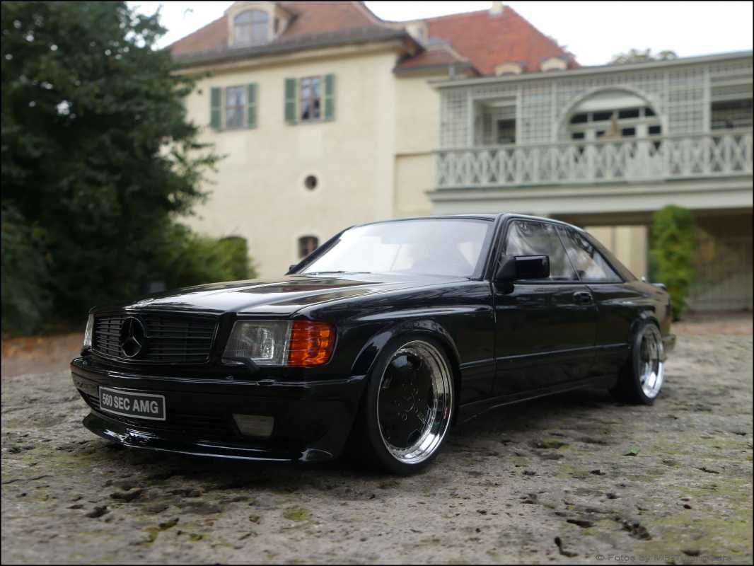 1:18 Mercedes 560 SEC AMG C126 Coupe / WideBody Black-Edition